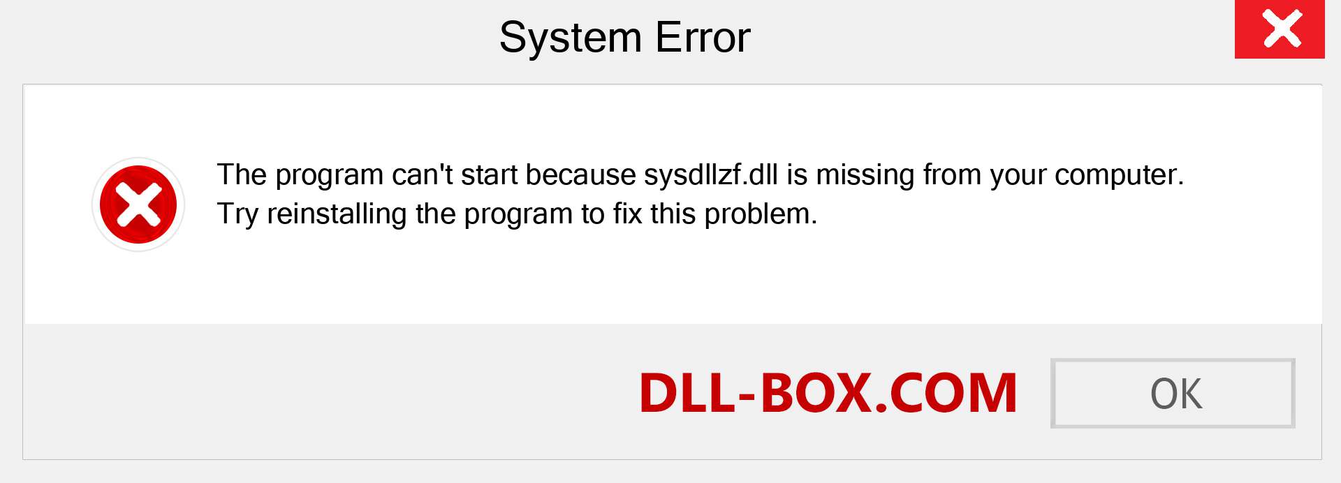 sysdllzf.dll file is missing?. Download for Windows 7, 8, 10 - Fix  sysdllzf dll Missing Error on Windows, photos, images